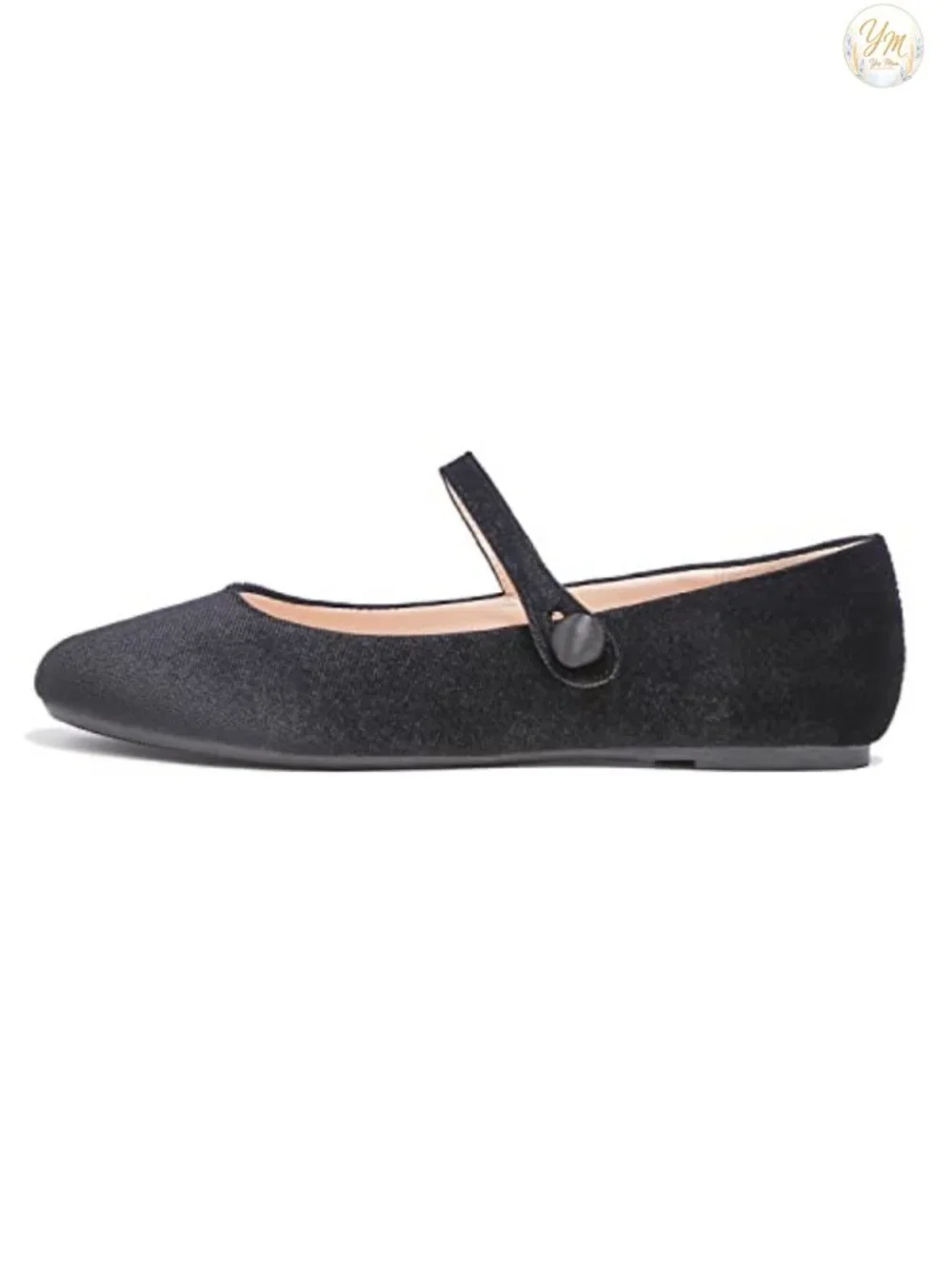 Women's Mary Jane Flats with Easy Buckle Slip On, Cushioned Insole, Non-Slip